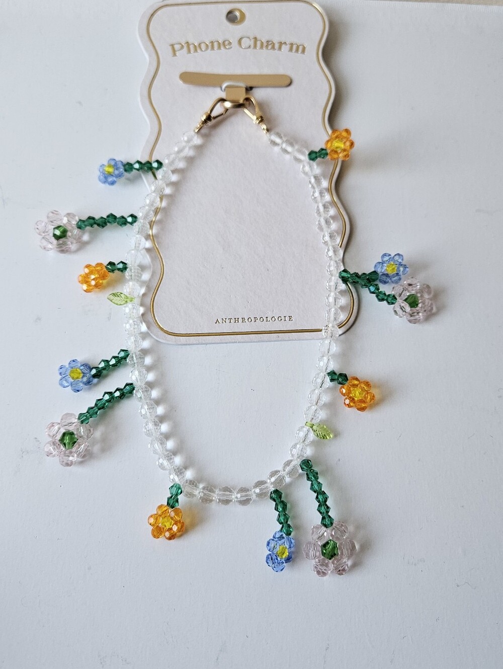 Anthropologie Daisy Beaded Phone Chain - Picture 6 of 9